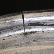 A cracked wheel causes air leakage and damages the structural integrity of the wheel.  We can fix this!